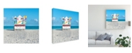 Trademark Global Richard Silver Miami Beach V Lifeguard Canvas Art - 20" x 25"